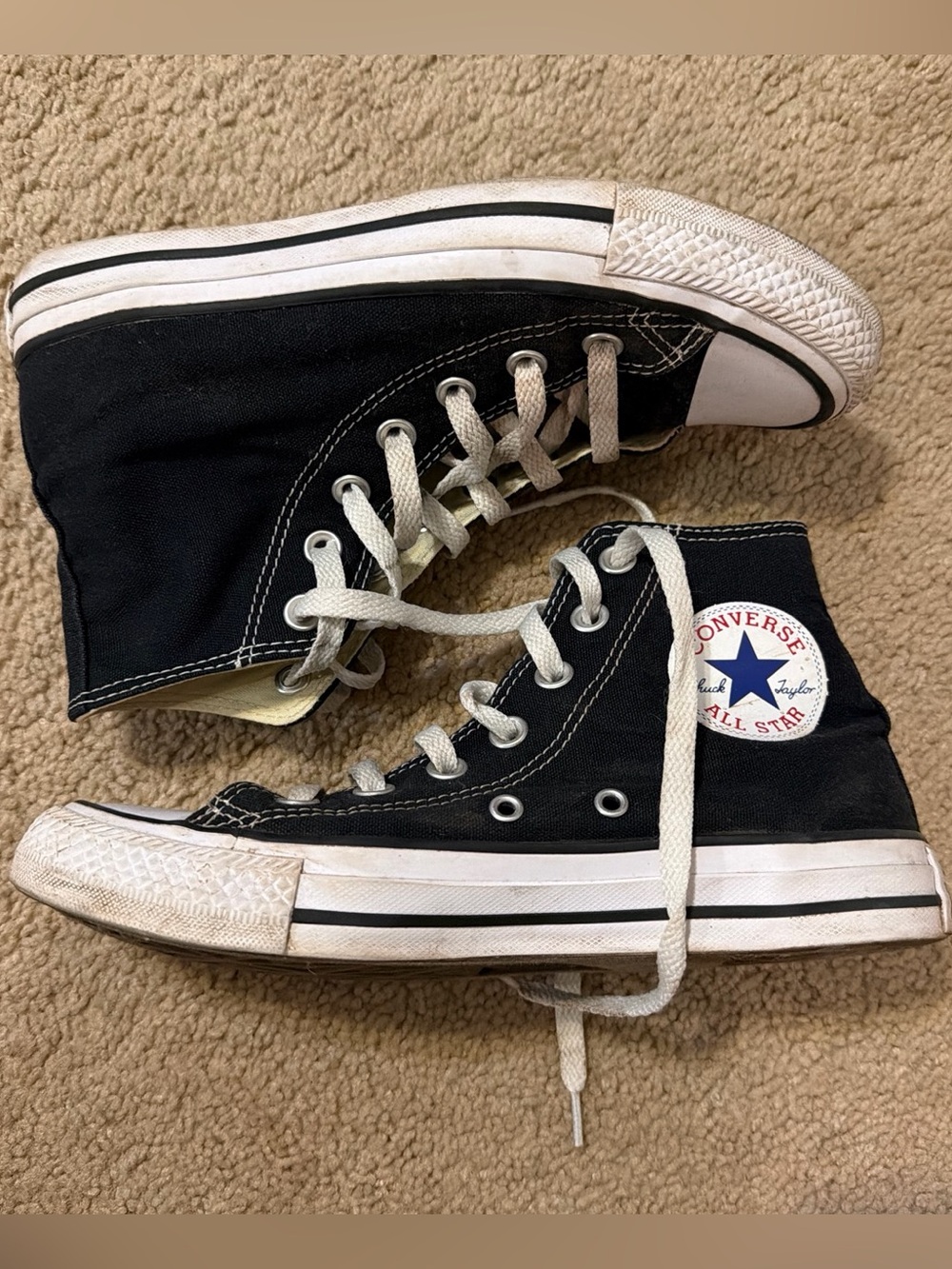 Converse Black & White Classic High Top Sneakers